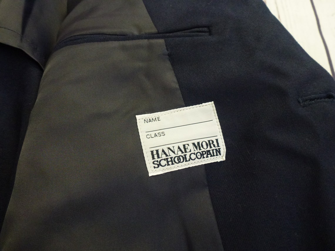 Japanese school boy unused navy blue school uniform jacket Etsy