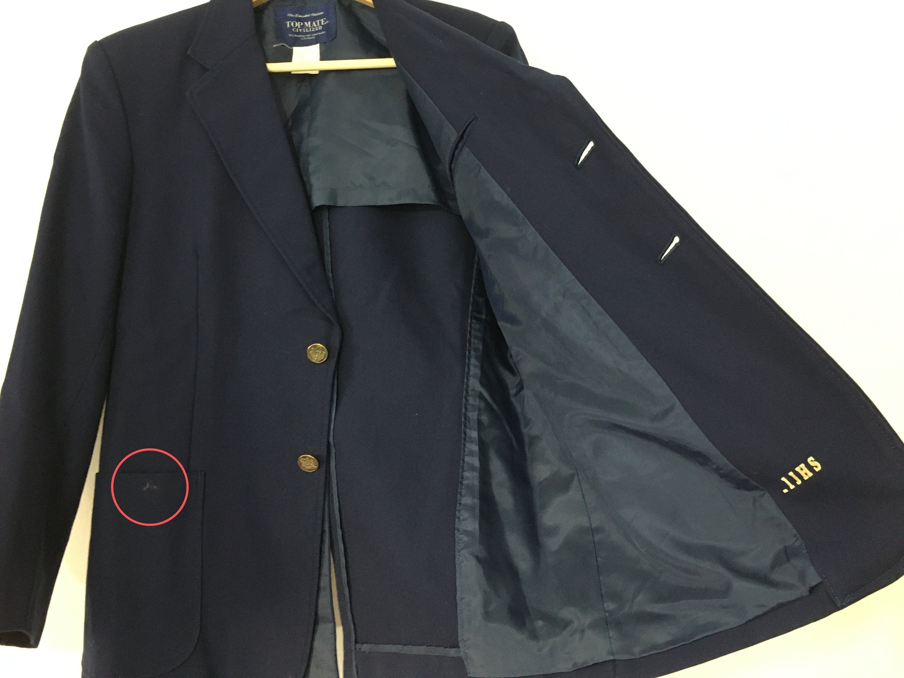 Japanese school boy uniform blue jacket size 170A vintage Etsy