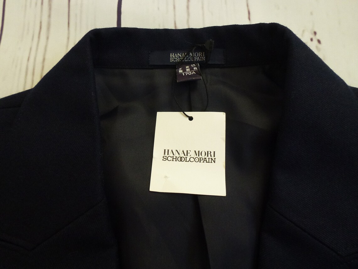 Japanese school boy unused navy blue school uniform jacket Etsy
