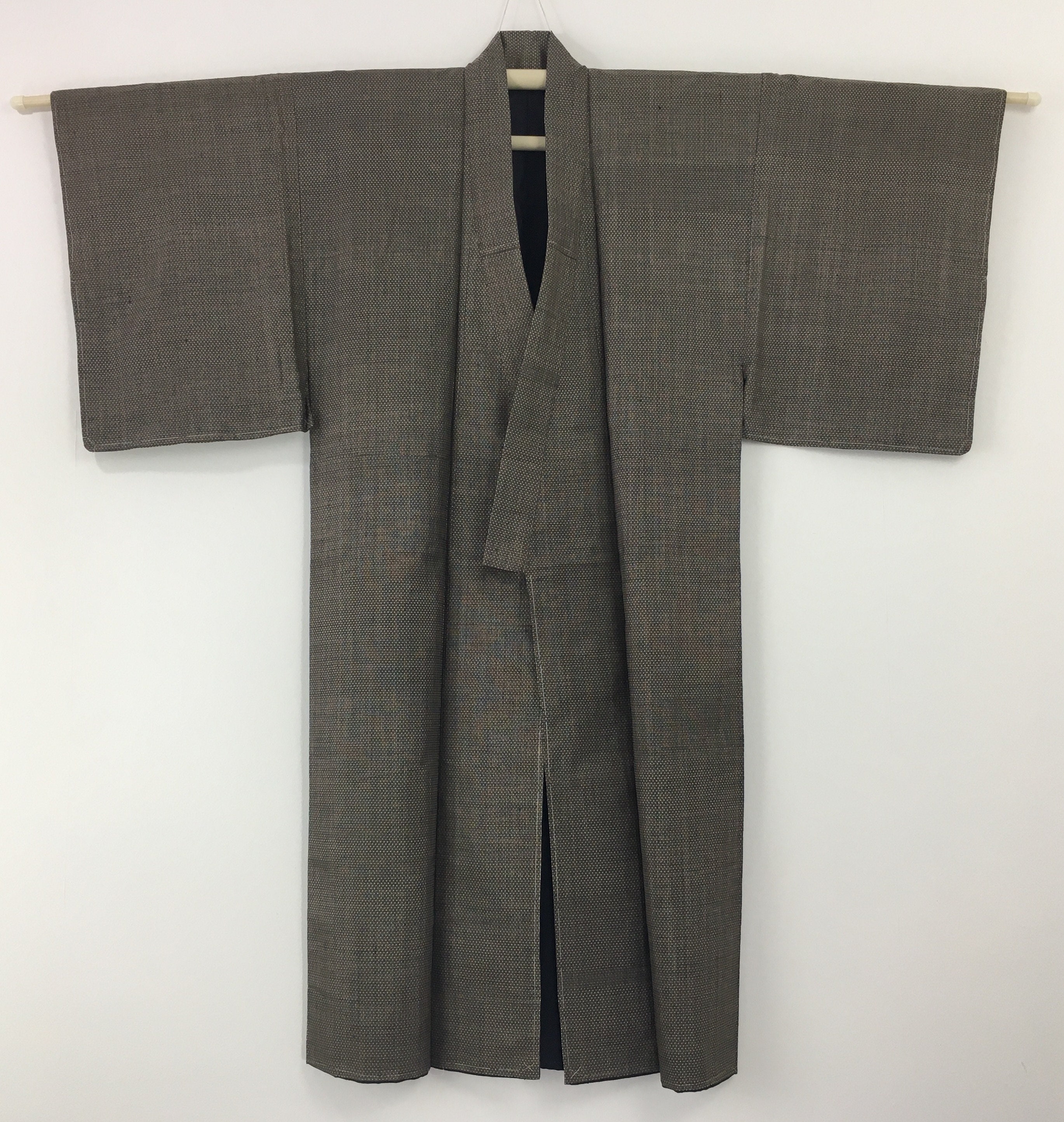 Japanese Men's Kimono Haori Jacket Set Vintage Grey - Etsy UK