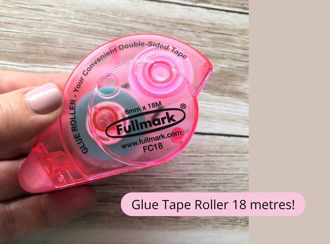 Glue Tape Roller, Double Sided Glue Tape, Clear Glue Tape for Art and