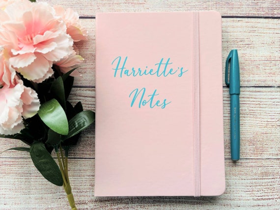 Carnet de notes personnalisé, carnet rose, cadeau personnalisé, journal  avec ligne, carnet de notes A5 à couverture rigide, carnet de notes  personnalisé, cadeau pour un ami -  France