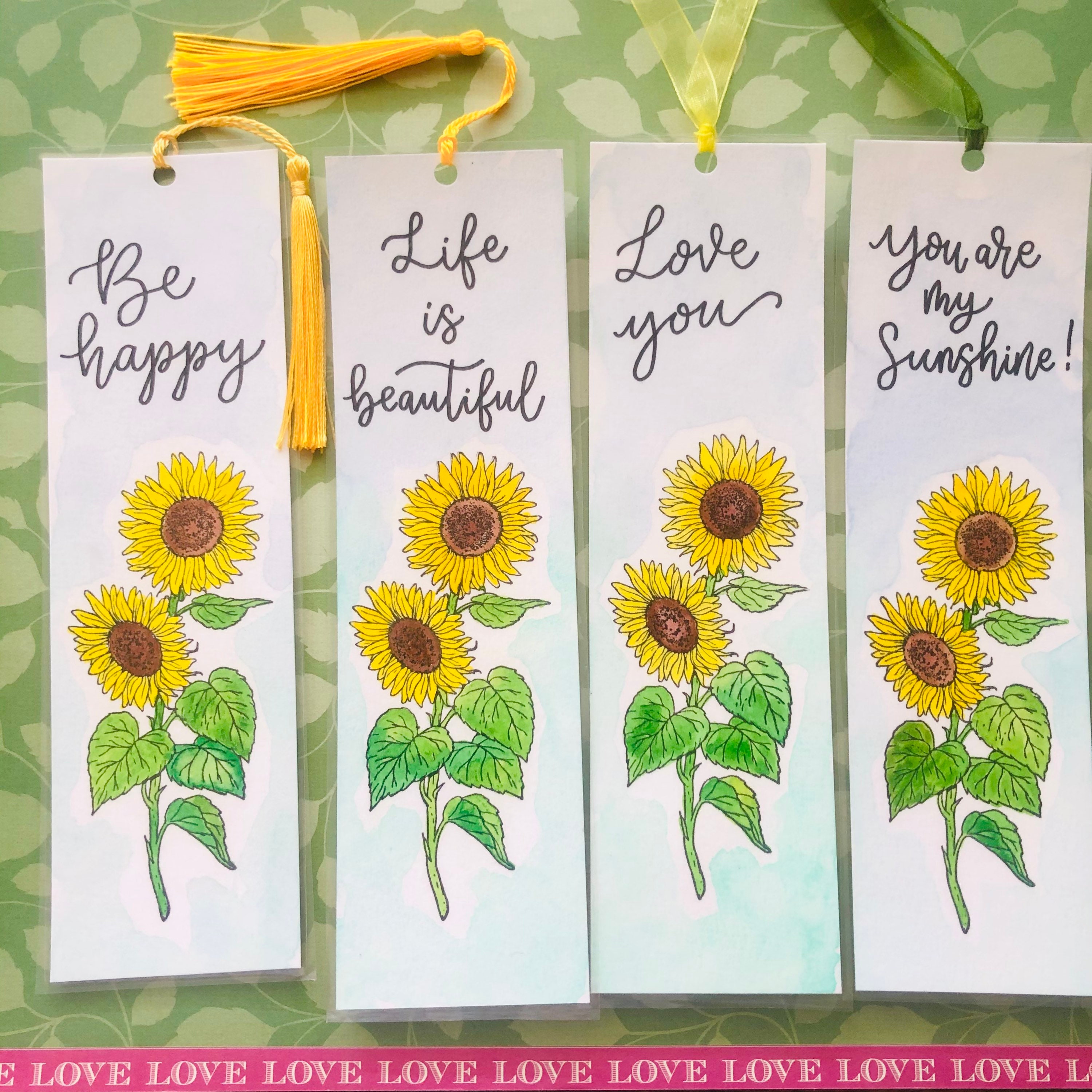  Harloon 4 Pcs Sunflower Bookmark Daisy Bookmarks for