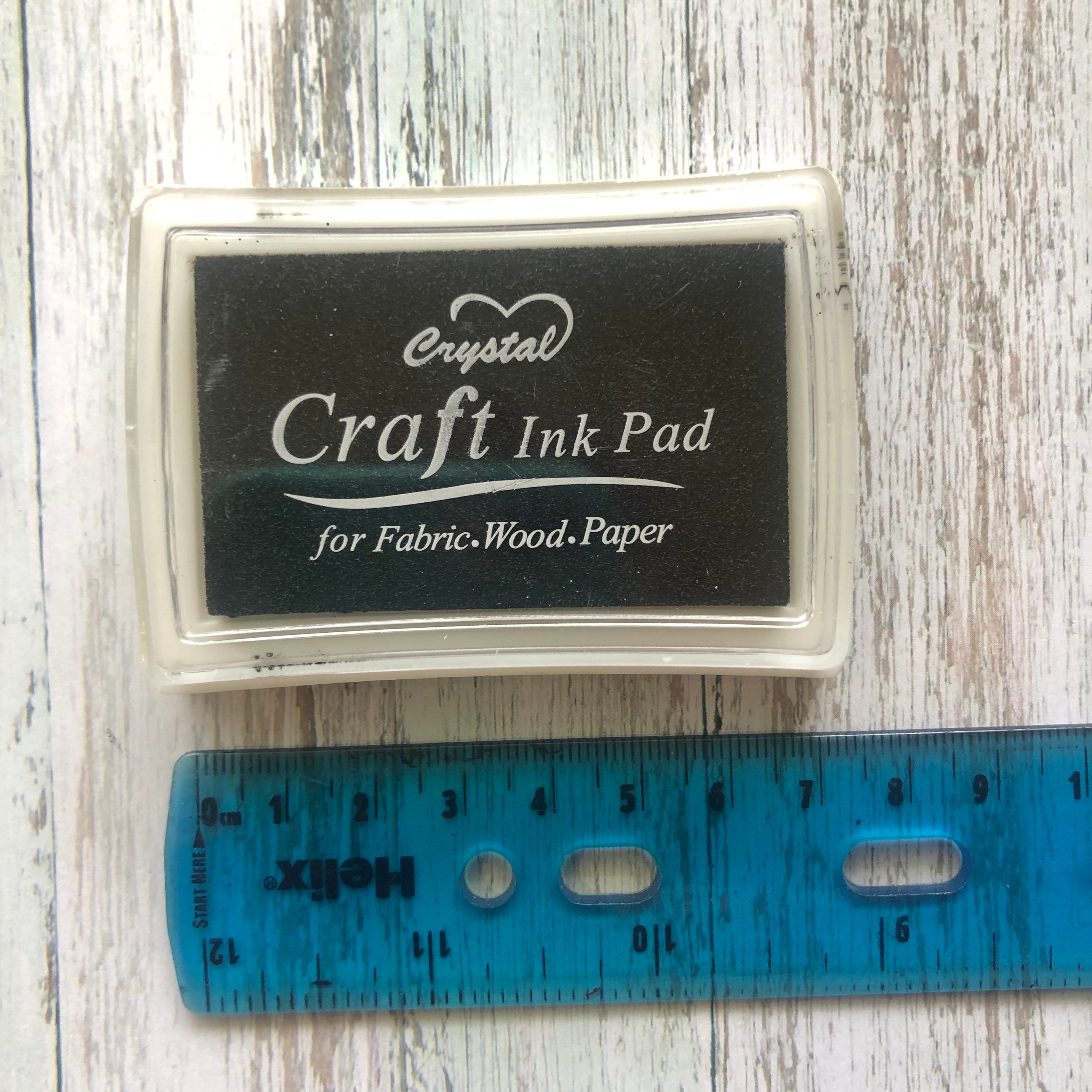 Black Ink Stamp Pad Black Ink Pad Stamping Ink Craft Etsy