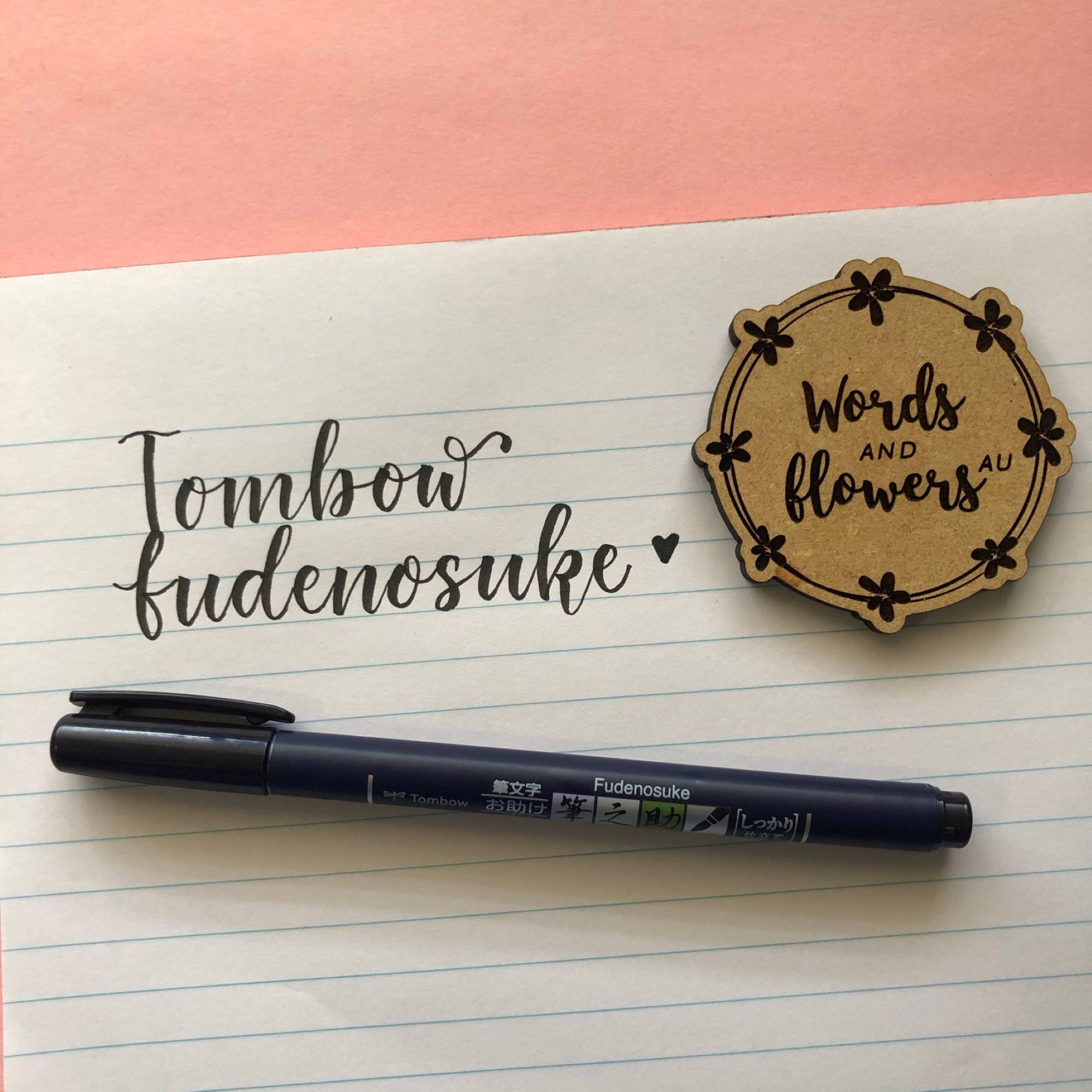 Tombow Fudenosuke Brush Pen - Hard - Black