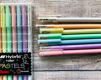 Pentel Milky Brush Pastel Colouring Pen Assorted Colours Ideal for