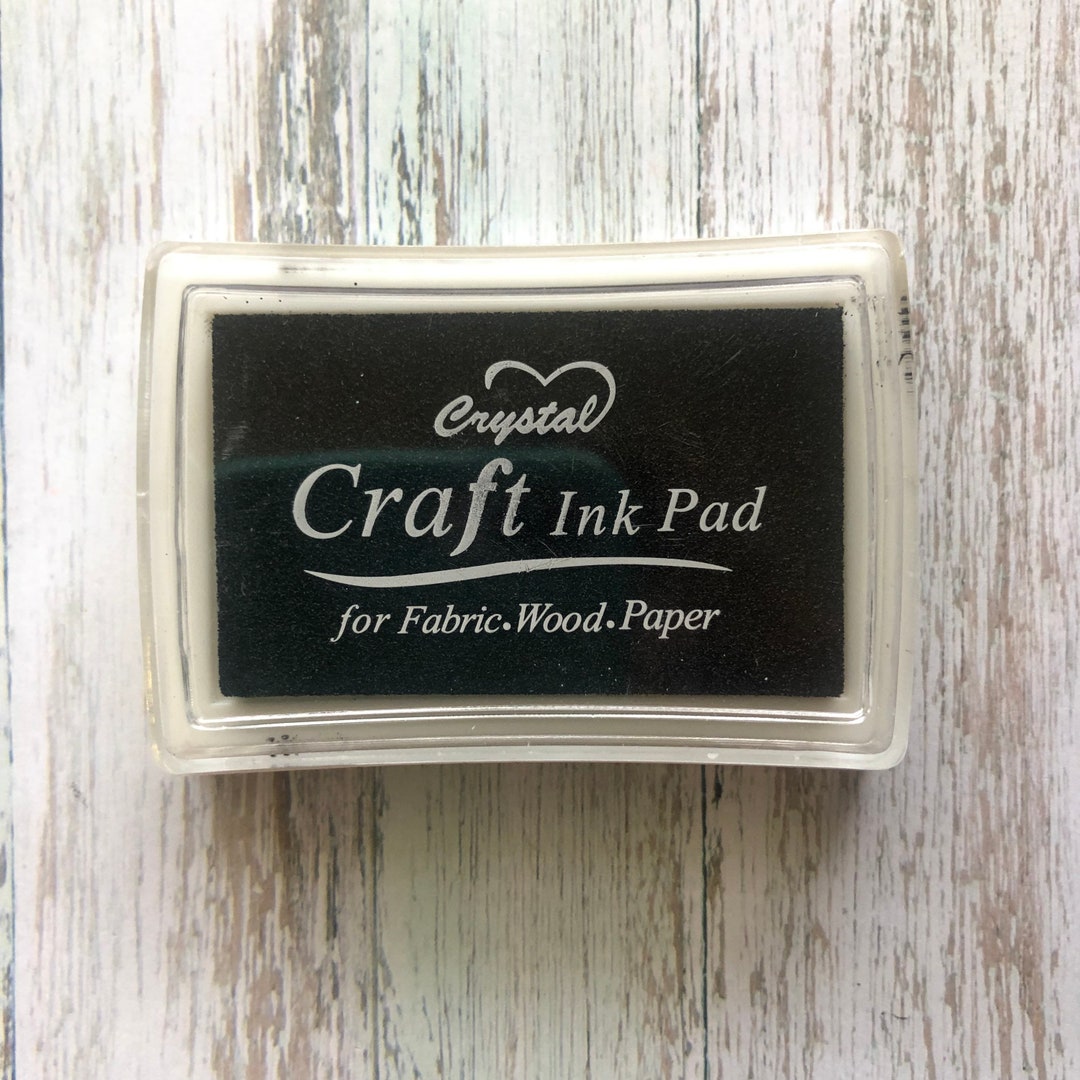 Black Ink Stamp Pad Black Ink Pad Stamping Ink Craft Etsy