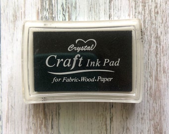 Black Ink Stamp Pad, Black Ink Pad, Stamping Ink, Craft Supplies, Kids Crafts, Stamping Ink Pad, Card Making Supplies