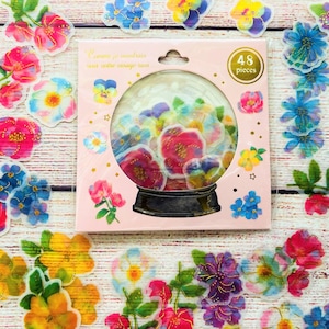 Flower Stickers, Floral Stickers, Journal Stickers, Planner Stickers
