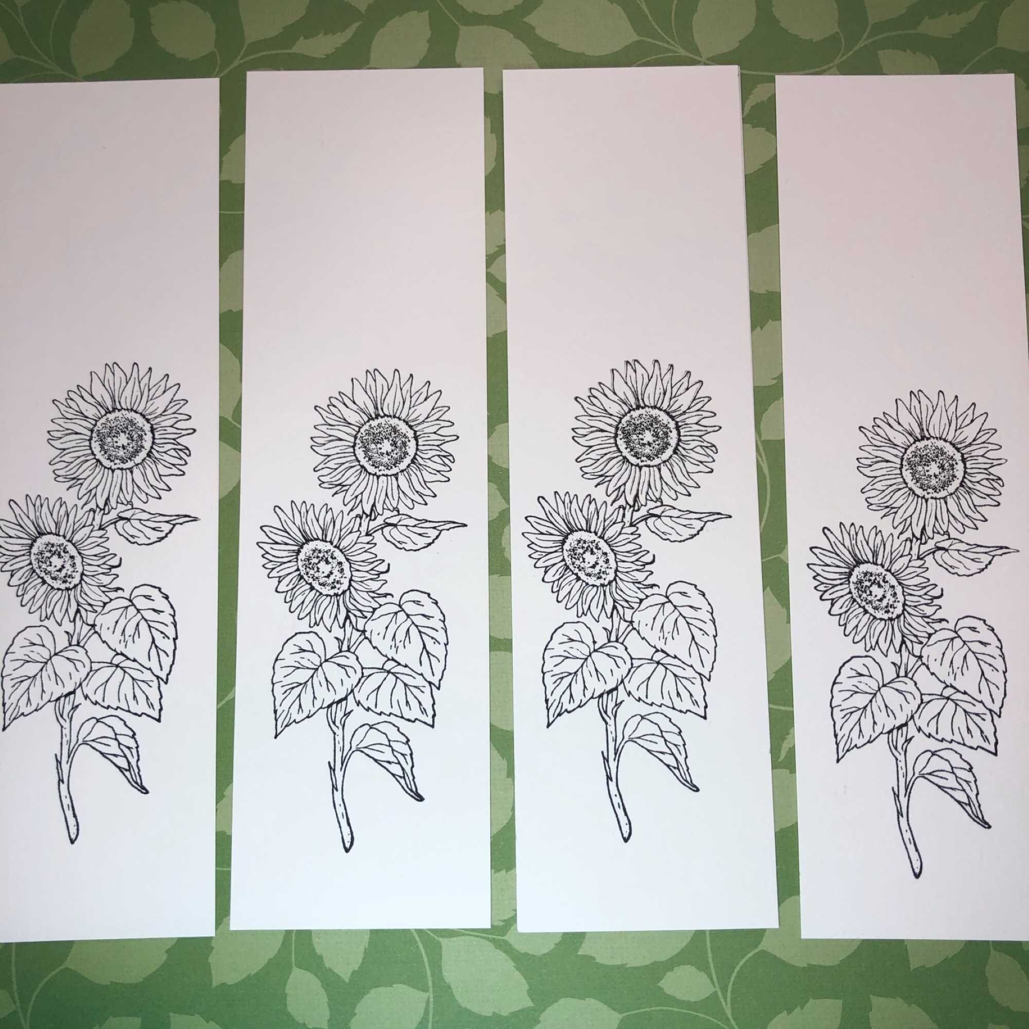 Sunflower Bookmarks Custom Made Bookmarks Personalised | Etsy