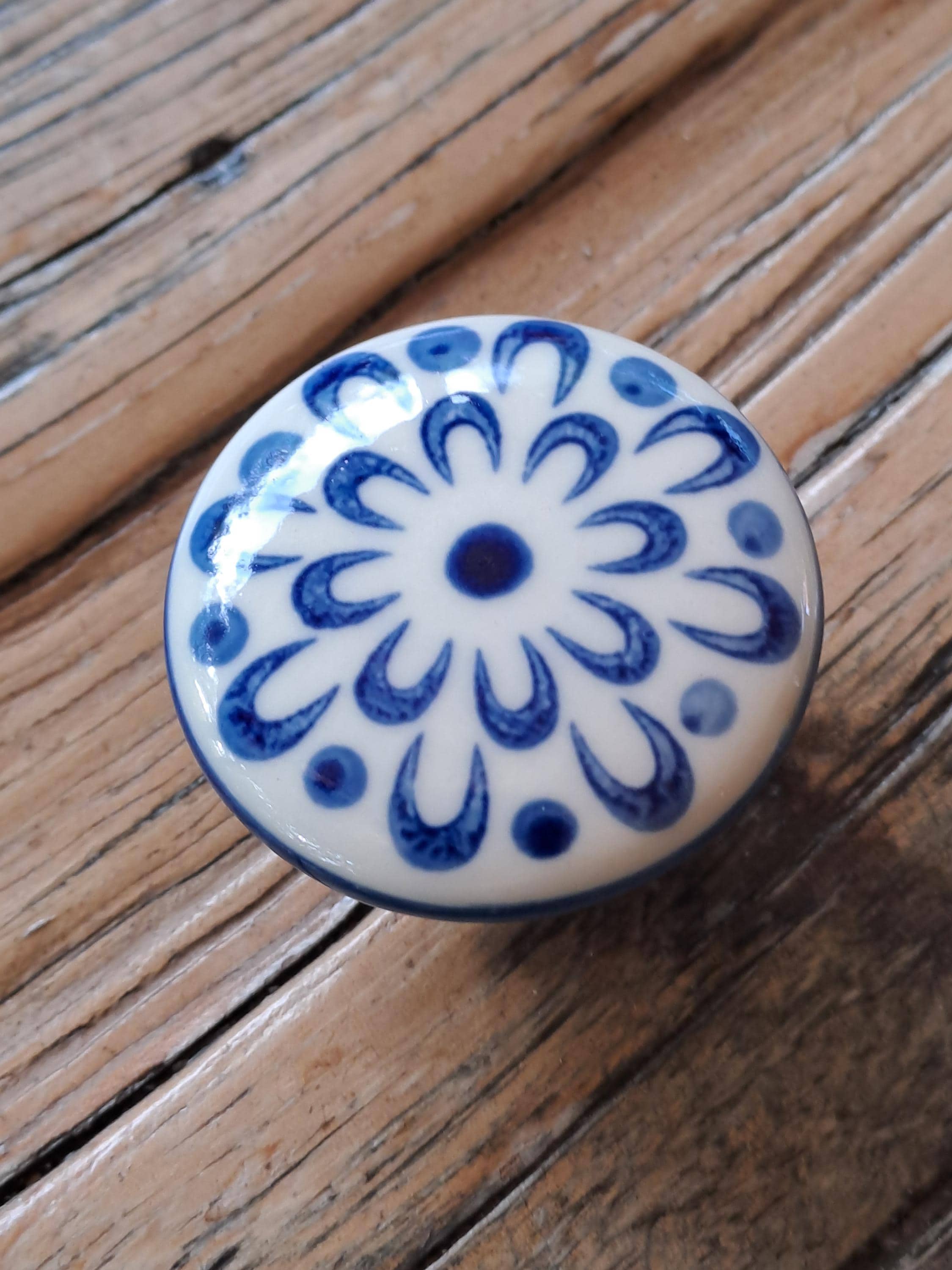 Keramik blau weiss