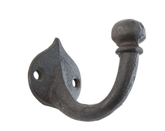 Sturdy coat hook wall hook single hook solid cast iron 6*4*5 cm