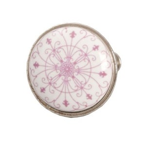 Furniture knob ornament knob pink metal