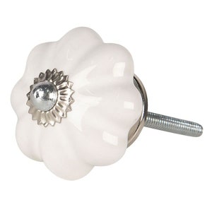 Furniture knob drawer handle cabinet knob ceramic white knob door handle