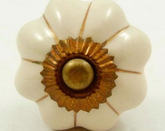 Noble furniture knob knob porcelain cream country style