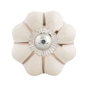 Bouton de meuble bouton en céramique or blanc poignée de tiroir bouton de porte poignée bouton de meuble