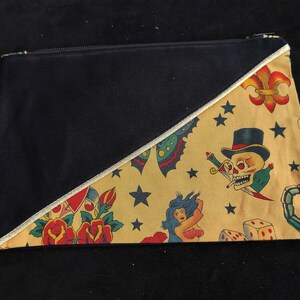 Cotton tattoo pouch, rock&#39;n&#39;roll kit