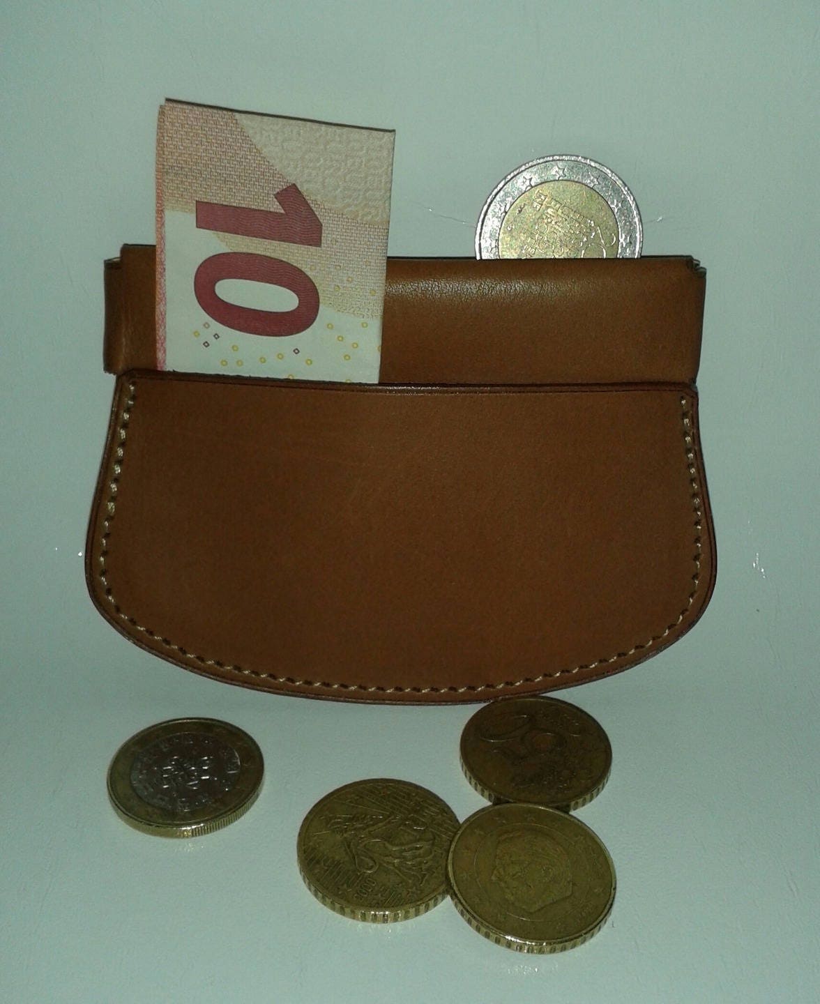 Porte Monnaie Clic Clac Cuir Bérénia Marron