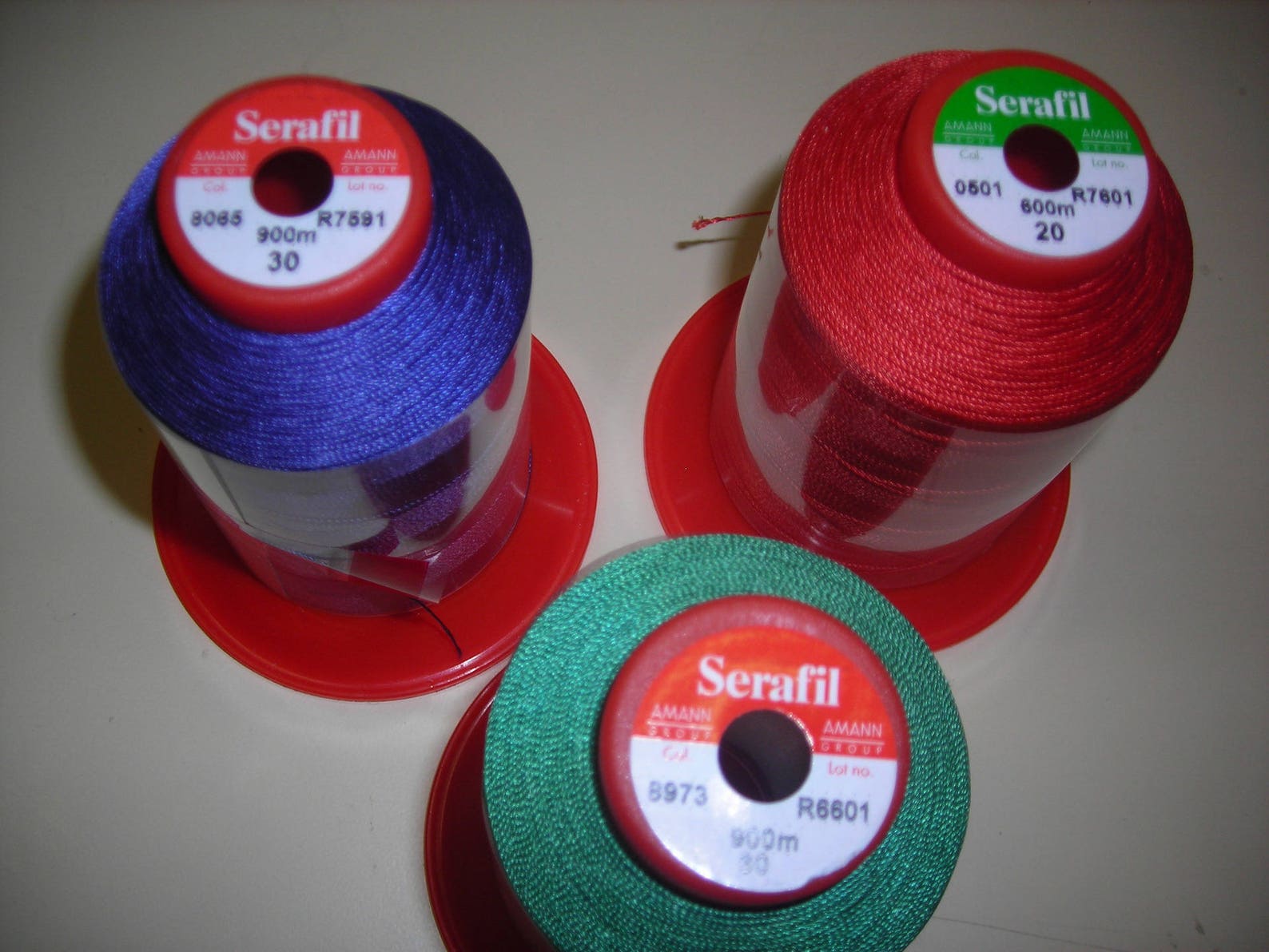 Lot of 3 Coils of Nylon Yarn of 900 Meters Each. Etsy