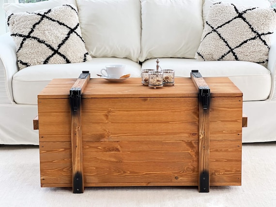 Coffre en bois table basse au meilleur prix | Leroy Merlin