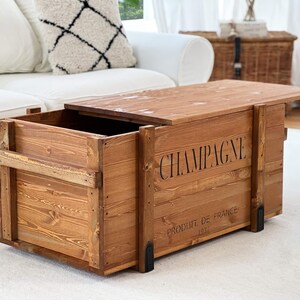 Coffee Table Chest Wooden Box Vintage Shabby Chic - Etsy