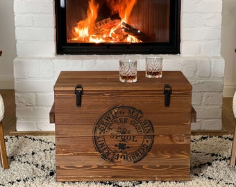 coffee table Chest Wooden Box Vintage Shabby Chic