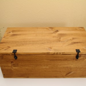 Wooden box treasure chest vintage shabby chic