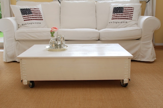 Couchtisch Truhe Holzkiste Vintage Shabby Chic Etsy