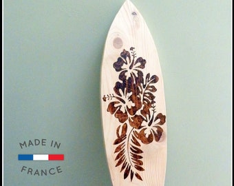 Planche surf décorative en bois - wood surfboard - surfbrett dekorative - Surfbrett surf