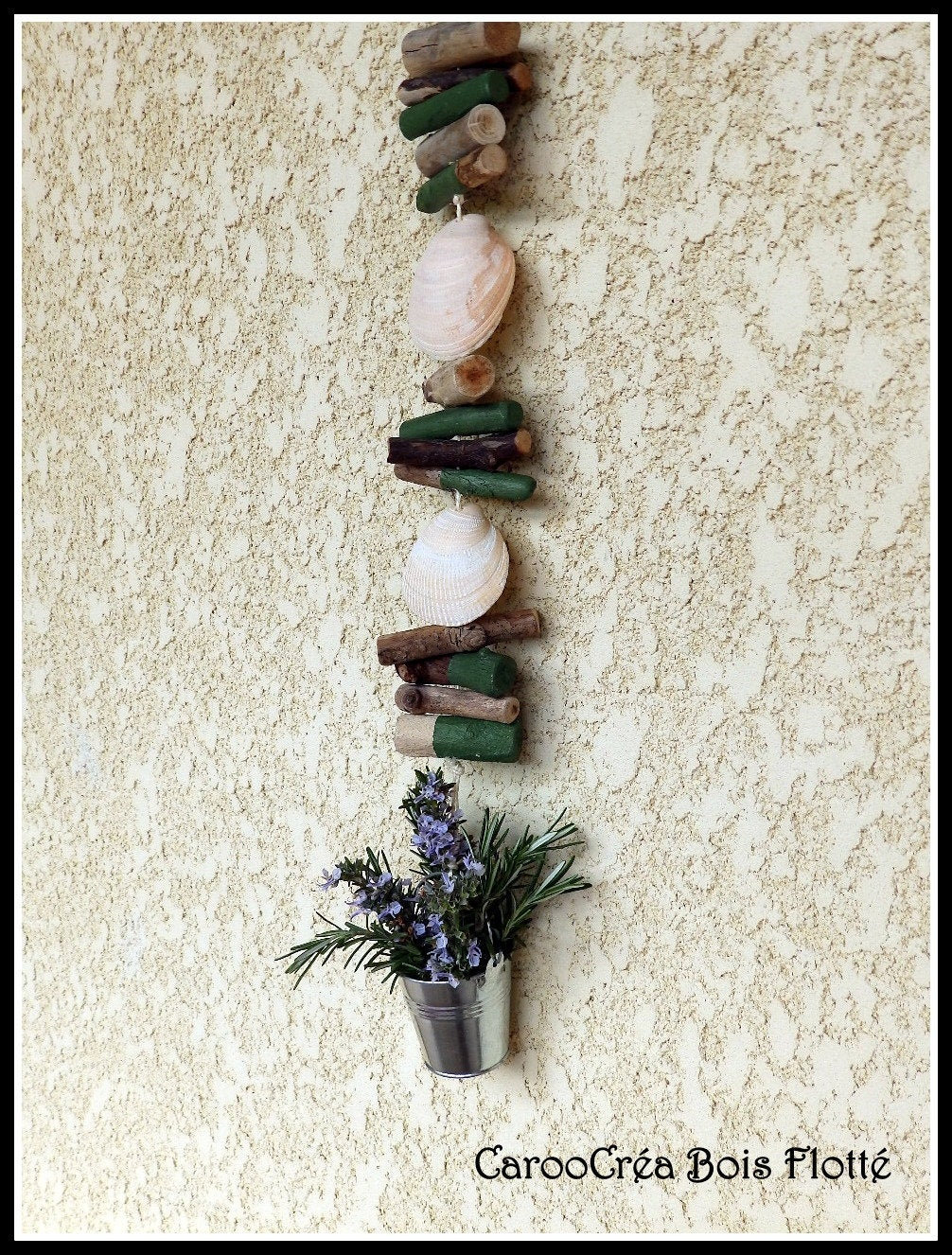Sea decoration, driftwood garland, driftwood decoration, coastal decor, seaside decoration
