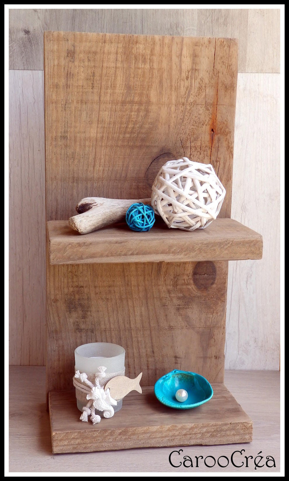 Décoration Mer, Étagère Bois Flotté, Recyclé, Meuble Décoration Marine, Coastal Decor