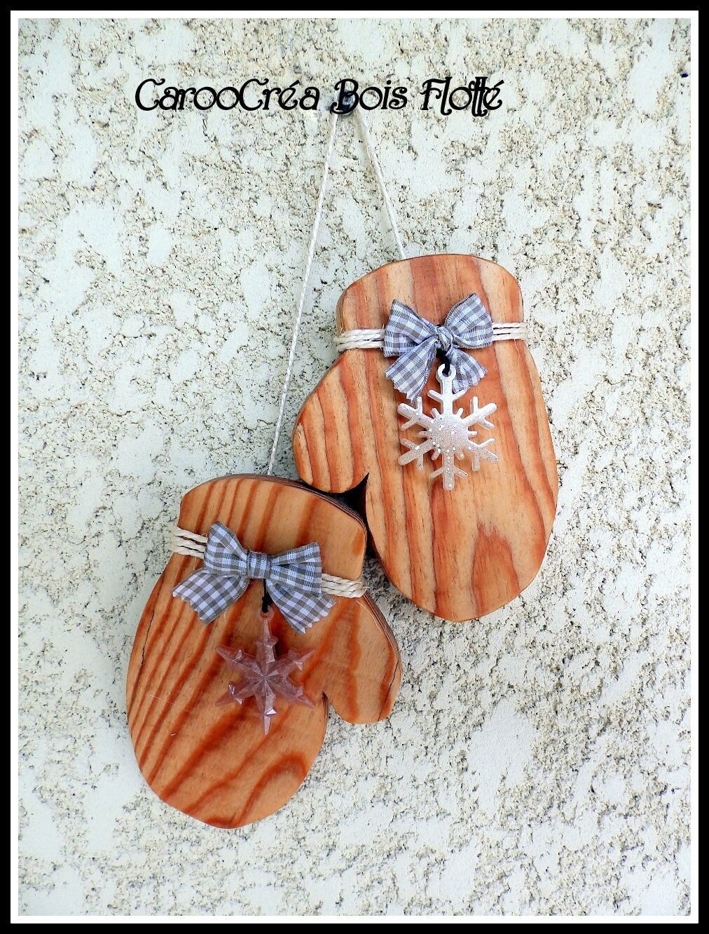 Décoration Noël, Décoration Noël en Bois, Gant Weihnachtsdekoration