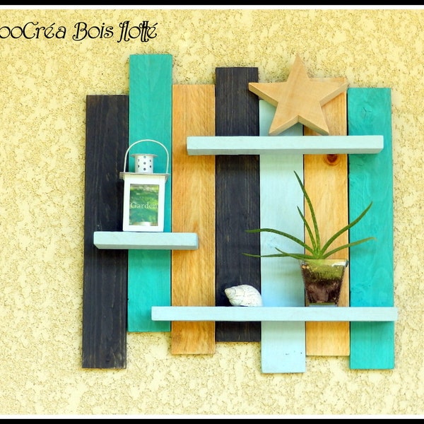 étagère bois de palette meuble bois recyclé meuble bois palette pallets wood étagère murale décorative