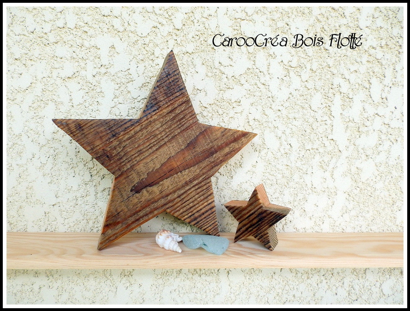 Étoile en Bois de Pin Massif