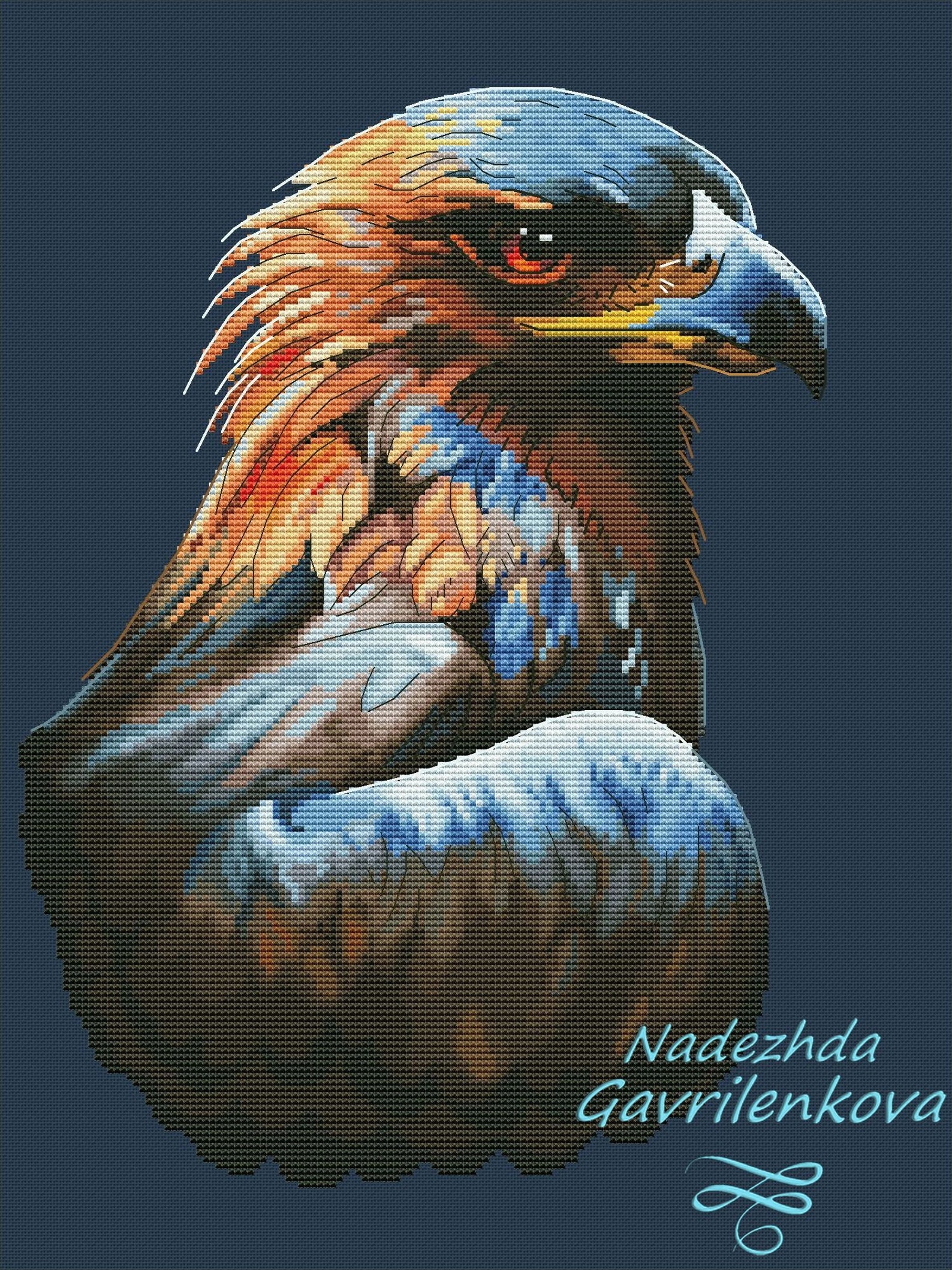 Eagle. Cross Stitch Pattern. Digital. PDF and CSSaga. Etsy