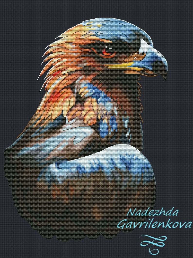 Eagle. Cross Stitch Pattern. Digital. PDF and CSSaga. | Etsy