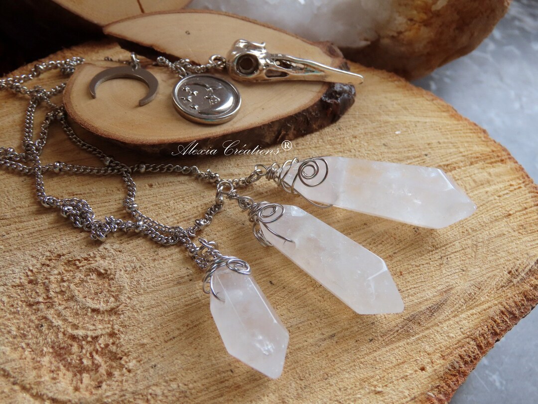 Pendulum Rocks Divination Pendulum With Clear Quartz Point and Stainless Steel - Etsy