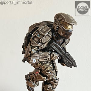 Halo UNSC Marine, Desert, 6 inch 1/12 scale statue, custom, *NOT 3D PRINT*