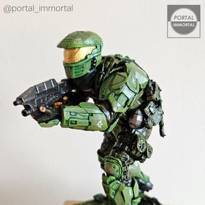Halo UNSC Marine, Jungle, 6 inch 1/12 scale statue, custom, *NOT 3D PRINT*