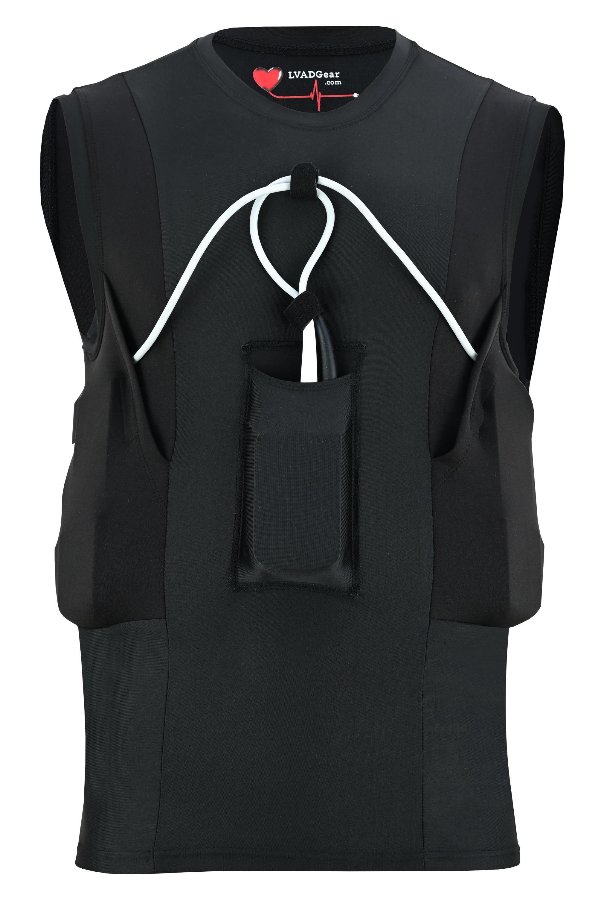 LVAD Heartmate 2 and 3 Tank Top – Premium LVaD Clothing for Men  | LvaD Gear for HeartMate 2 and 3 with Controller Battery Support | S–3XL