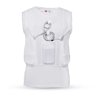 LVAD Tank Top for HeartMate 2 & 3 – Breathable Spandex Medical Shirt with Battery controller Pockets