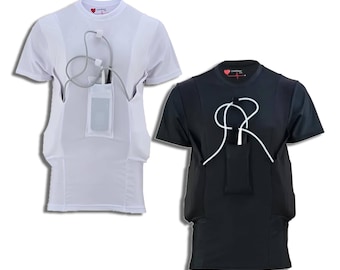 Camiseta LVAD para HeartMate 2 y 3: ropa LVAD con bolsillos para la batería del controlador