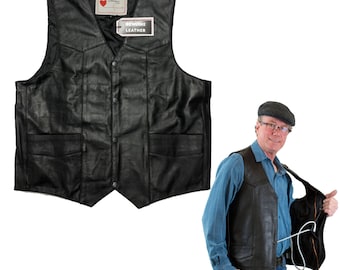 LVAD HeartMate 2 en 3 leren vest – medisch vest met vakken voor batterijcontroller, LVAD-uitrusting, ondersteuning voor hartapparaat, unisex vest