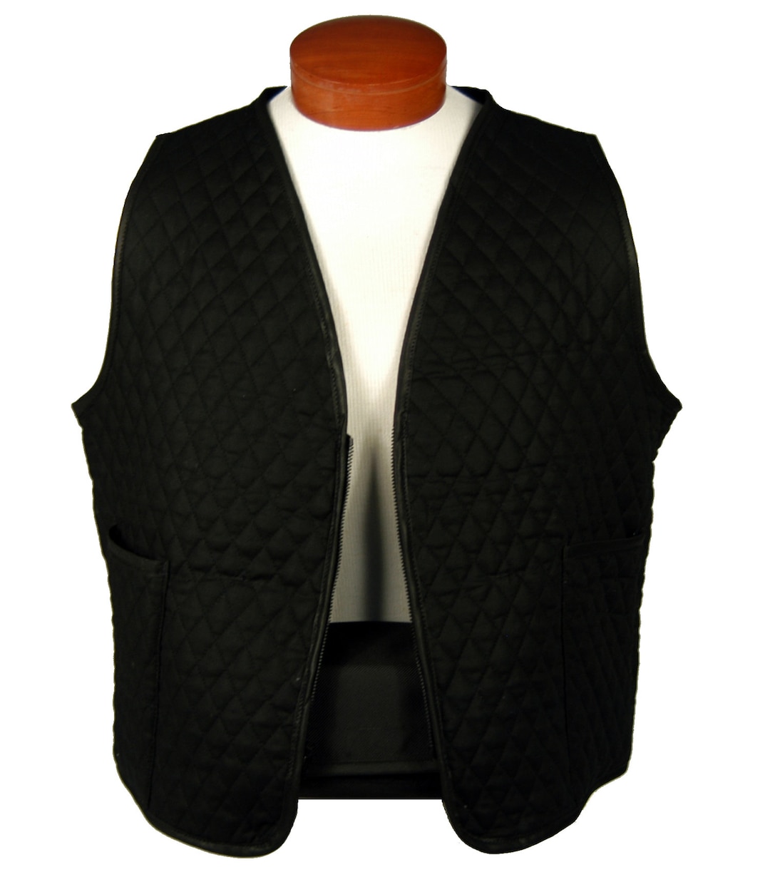 Black Quilted Vest