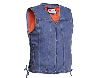 HeartMate LVAD Denim Weste - Träger für medizinische Geräte, Batterietaschen