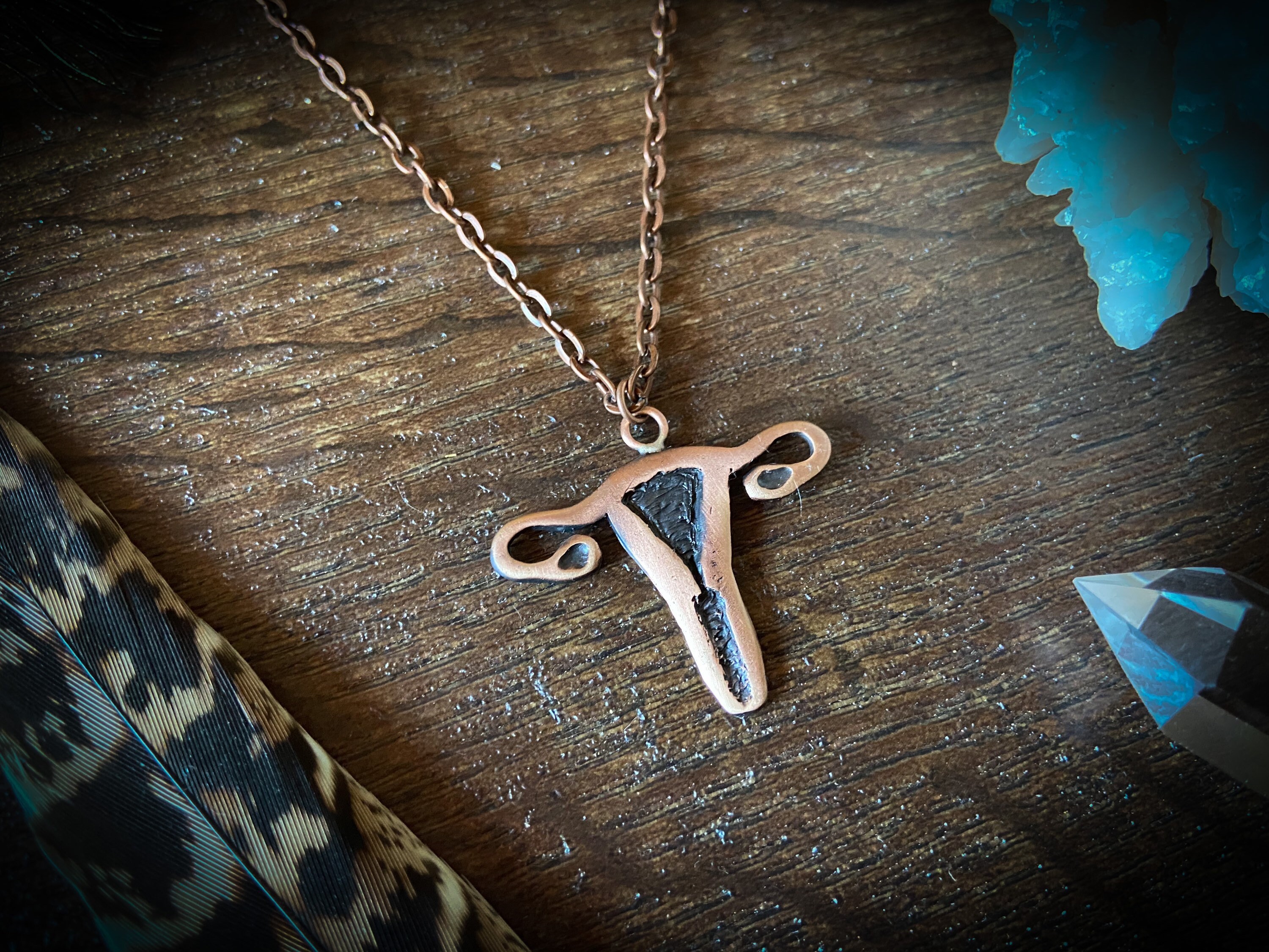 Antique Copper Ovaries. Copper Uterus Ovary Pendant Sacred Etsy