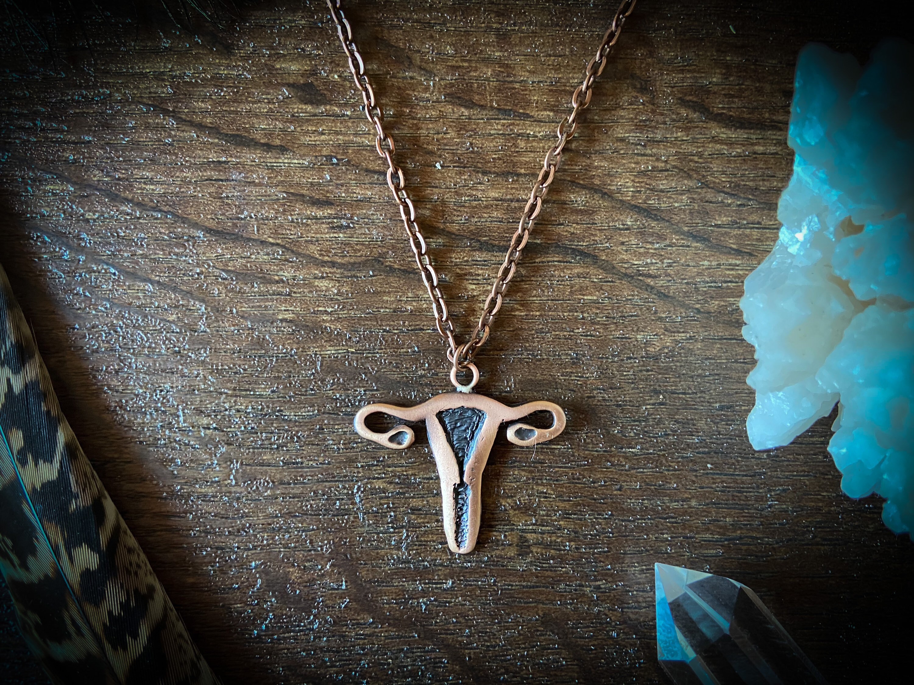 Antique Copper Ovaries. Copper Uterus Ovary Pendant Sacred Etsy