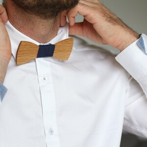 Wooden Bow Tie Adult Size image 3