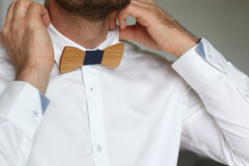 Wooden Bow Tie Adult Size image 3