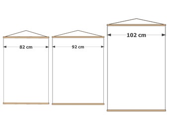 Porta carteles magnético 82cm - 92cm - 102cm - Hecho a medida